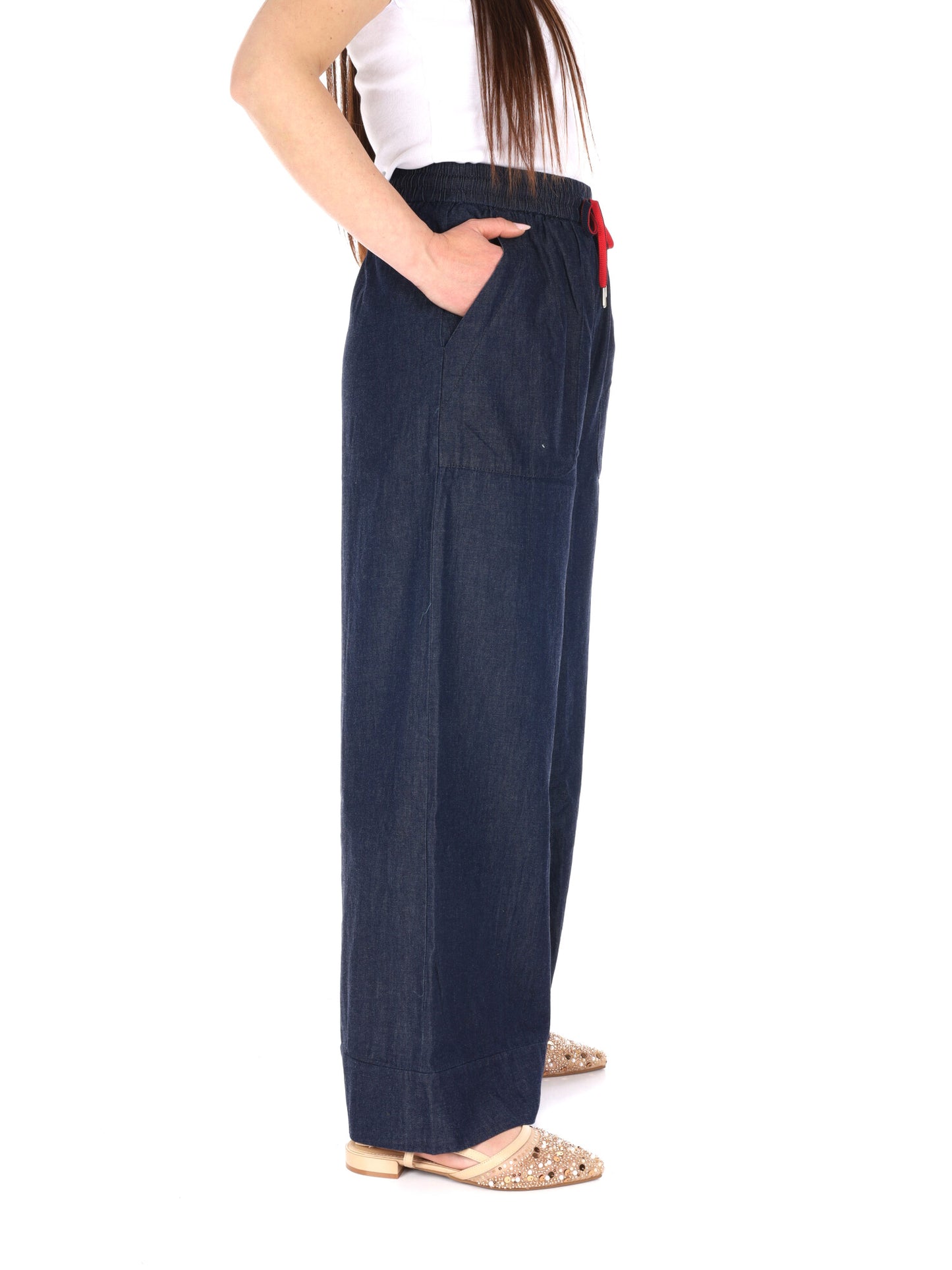 Pantaloni Yes-Zee in denim donna per primavera-estate