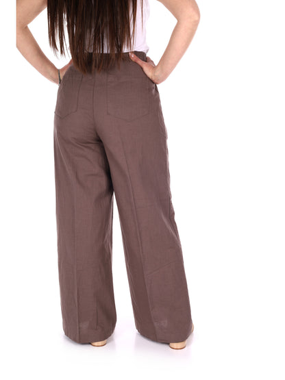 Pantaloni Yes-Zee donna in marrone, stile confortevole e versatile