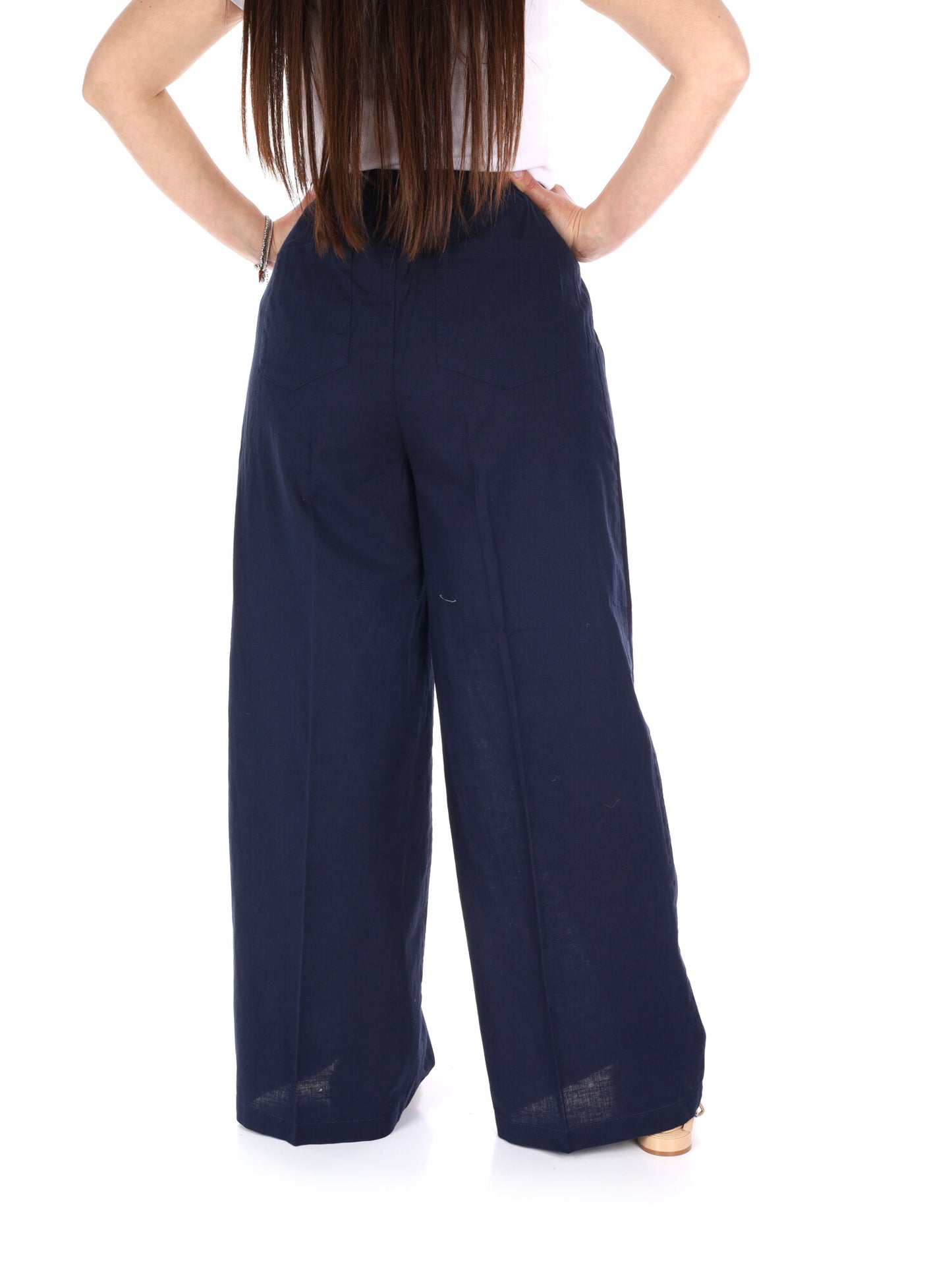 Pantaloni Yes-Zee in blu donna per tutti i giorni