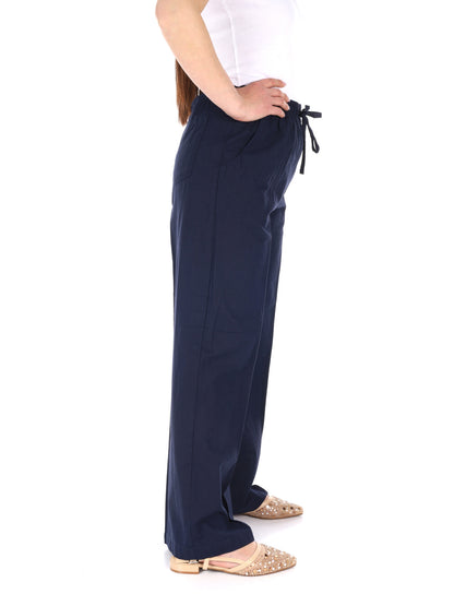 Pantaloni Yes-Zee in blu donna per tutti i giorni