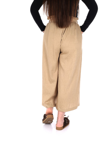 Pantaloni Yes-Zee Capri donna in fango per la primavera-estate
