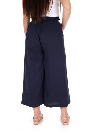 Pantaloni Capri Yes-Zee donna blu per la primavera