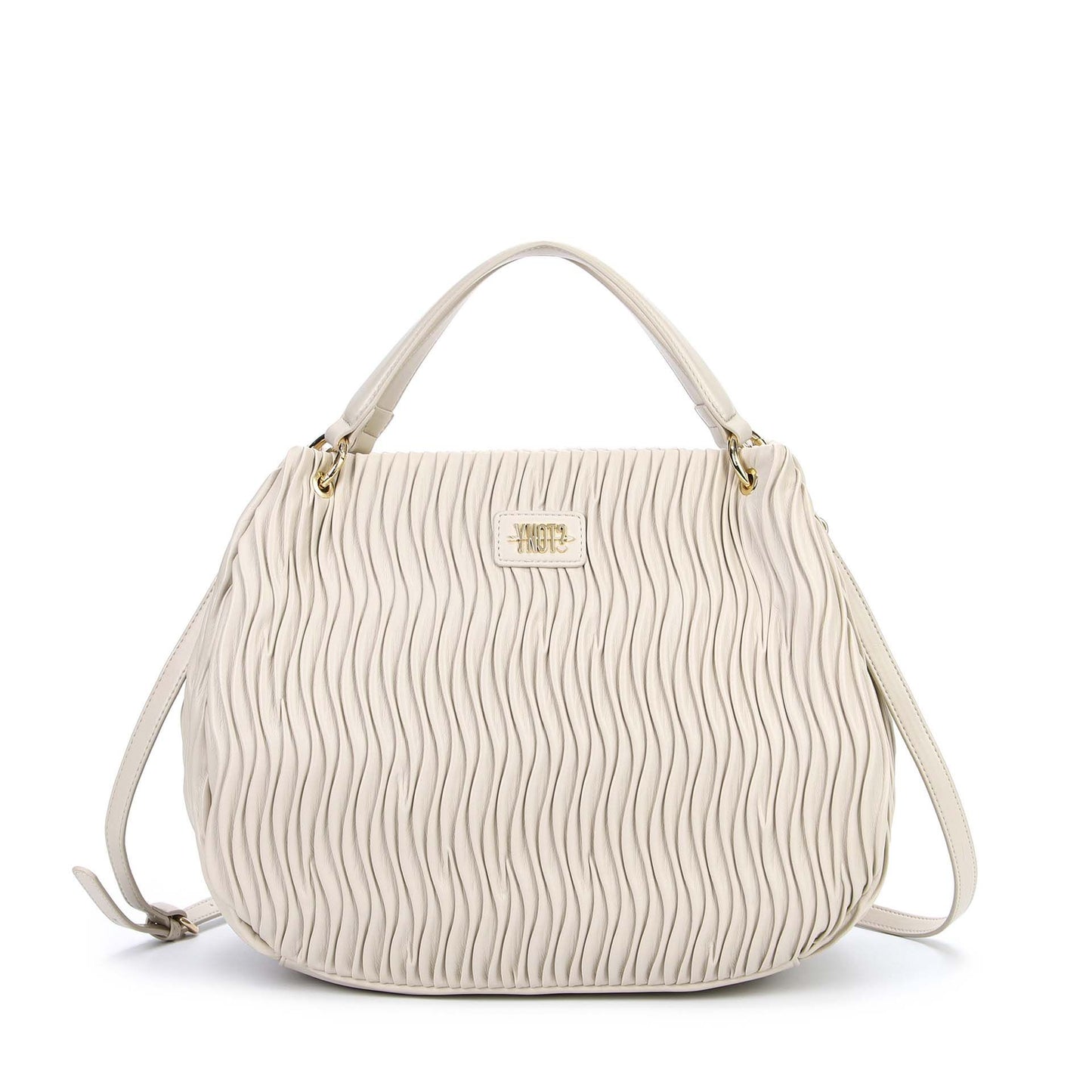 Y Not? Tote Big donna color crema con tracolla regolabile