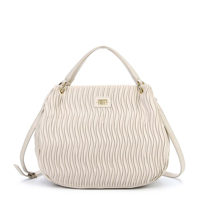 Y Not? Tote Big donna color crema con tracolla regolabile