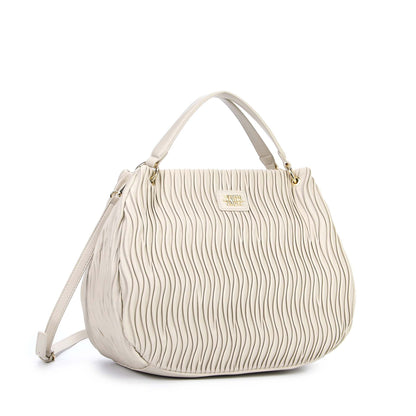 Y Not? Tote Big donna color crema con tracolla regolabile