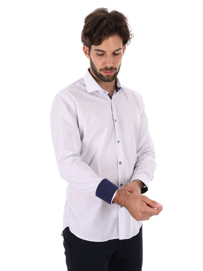 CAMICIA PARIGI FB UOMO BIANCO BLU