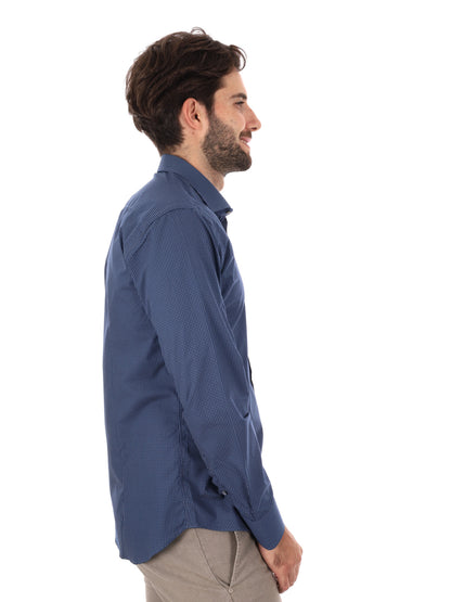 CAMICIA PARIGI FB UOMO BLU BINACO