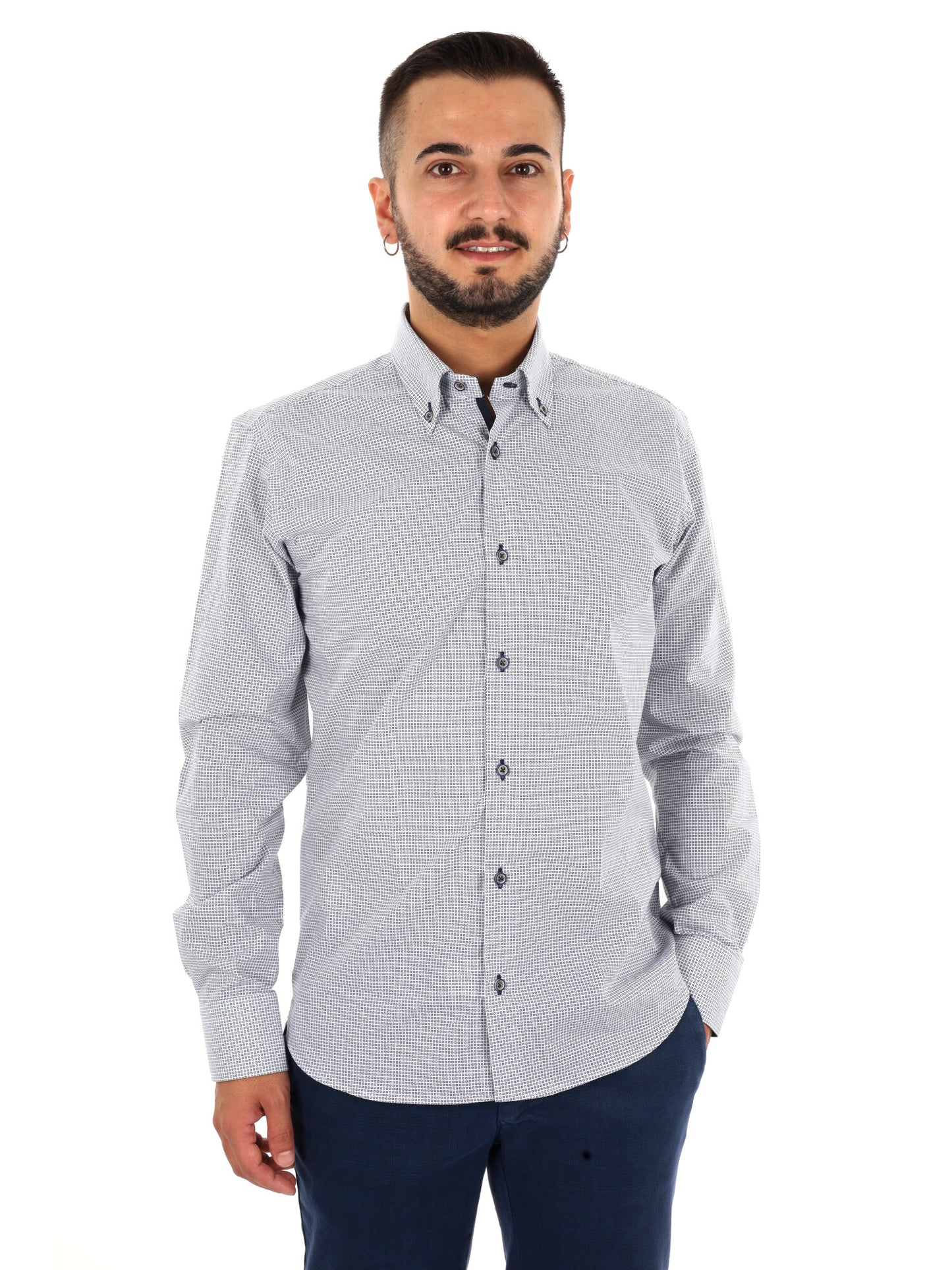 Fb Parigi 5, camicia da uomo multicolore