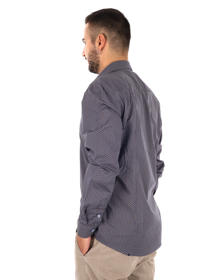 Fb Pentax 26, camicia da uomo blu