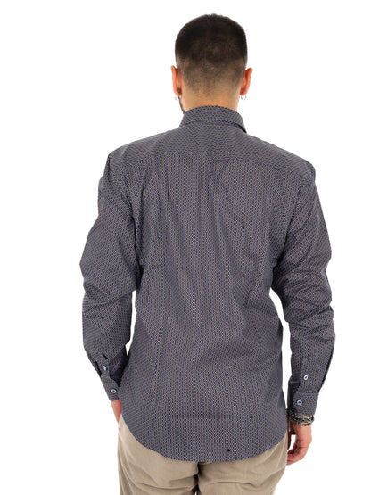 Fb Pentax 26, camicia da uomo blu