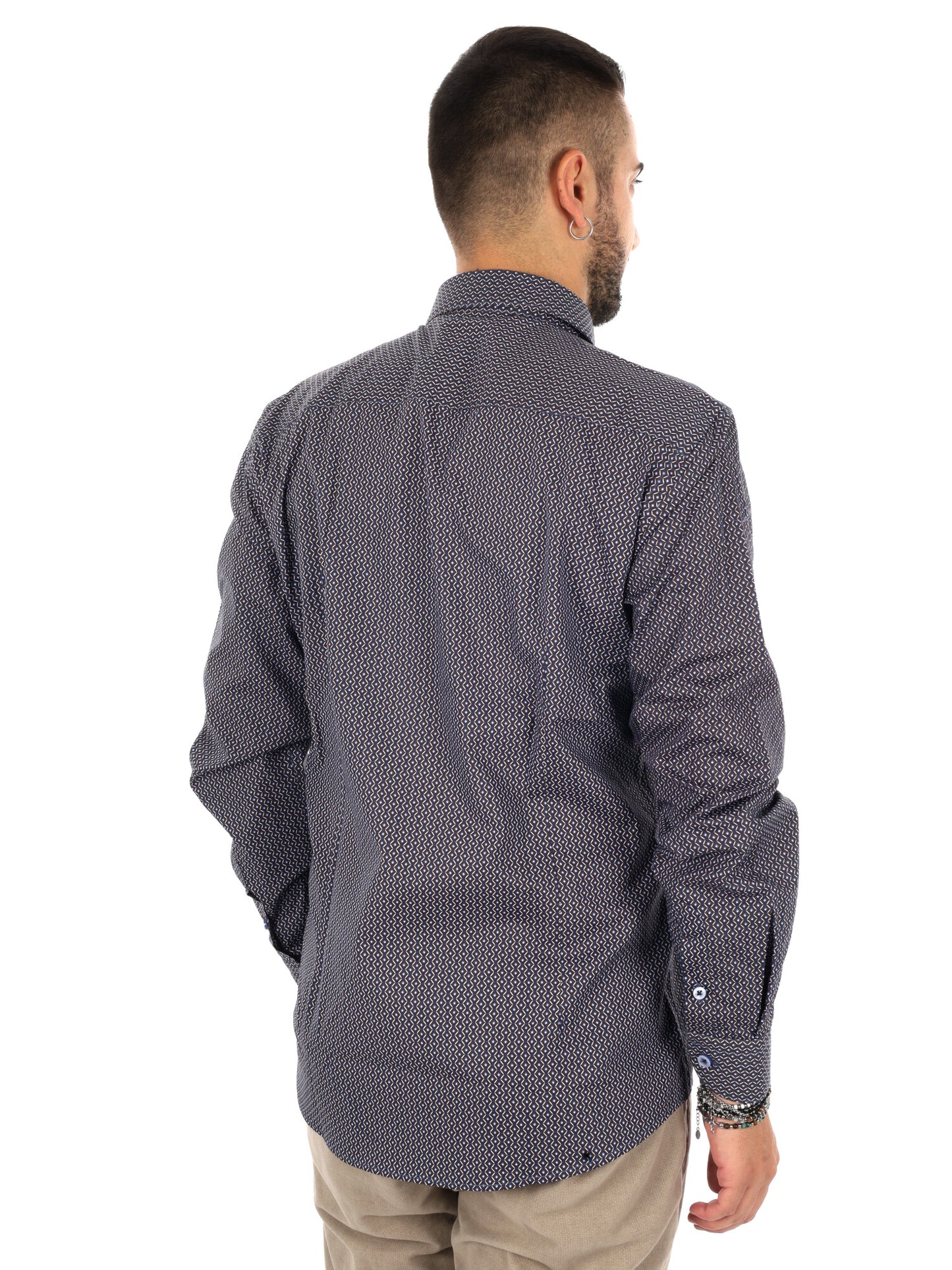 Fb Pentax 26, camicia da uomo blu