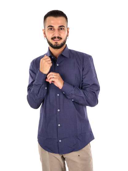 Fb Pentax 28, camicia da uomo blu