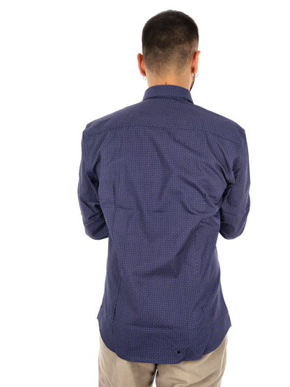 Fb Pentax 28, camicia da uomo blu