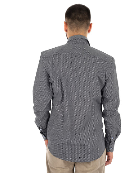 Fb Pentax 32, camicia da uomo nera