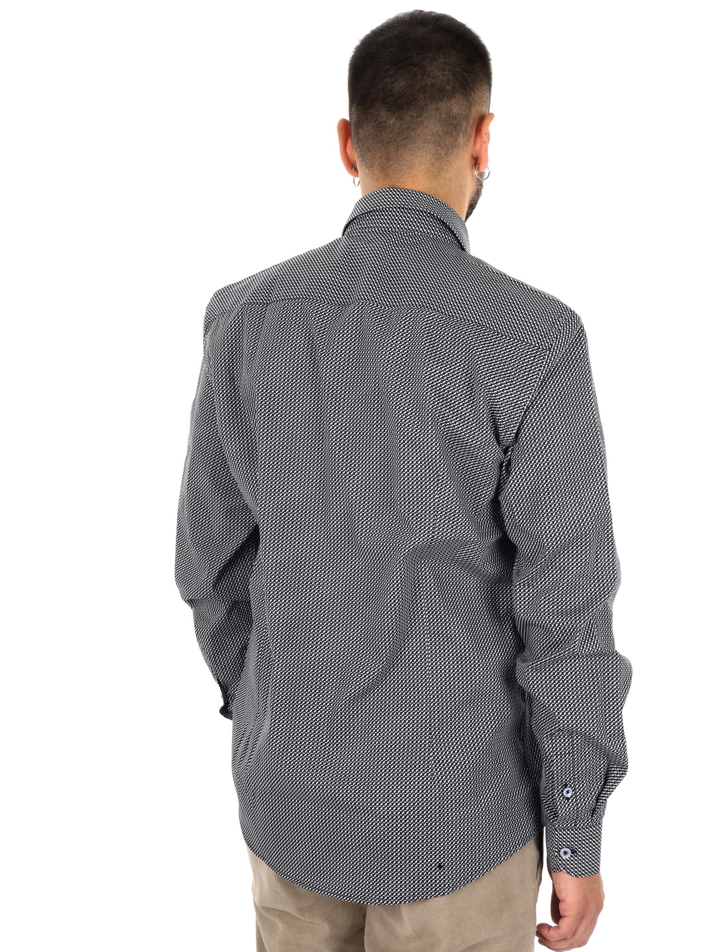 Fb Pentax 32, camicia da uomo nera