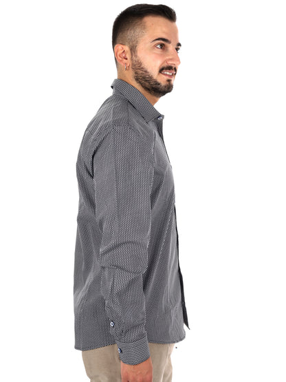 Fb Pentax 32, camicia da uomo nera