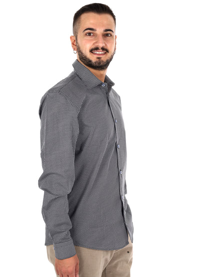 Fb Pentax 32, camicia da uomo nera