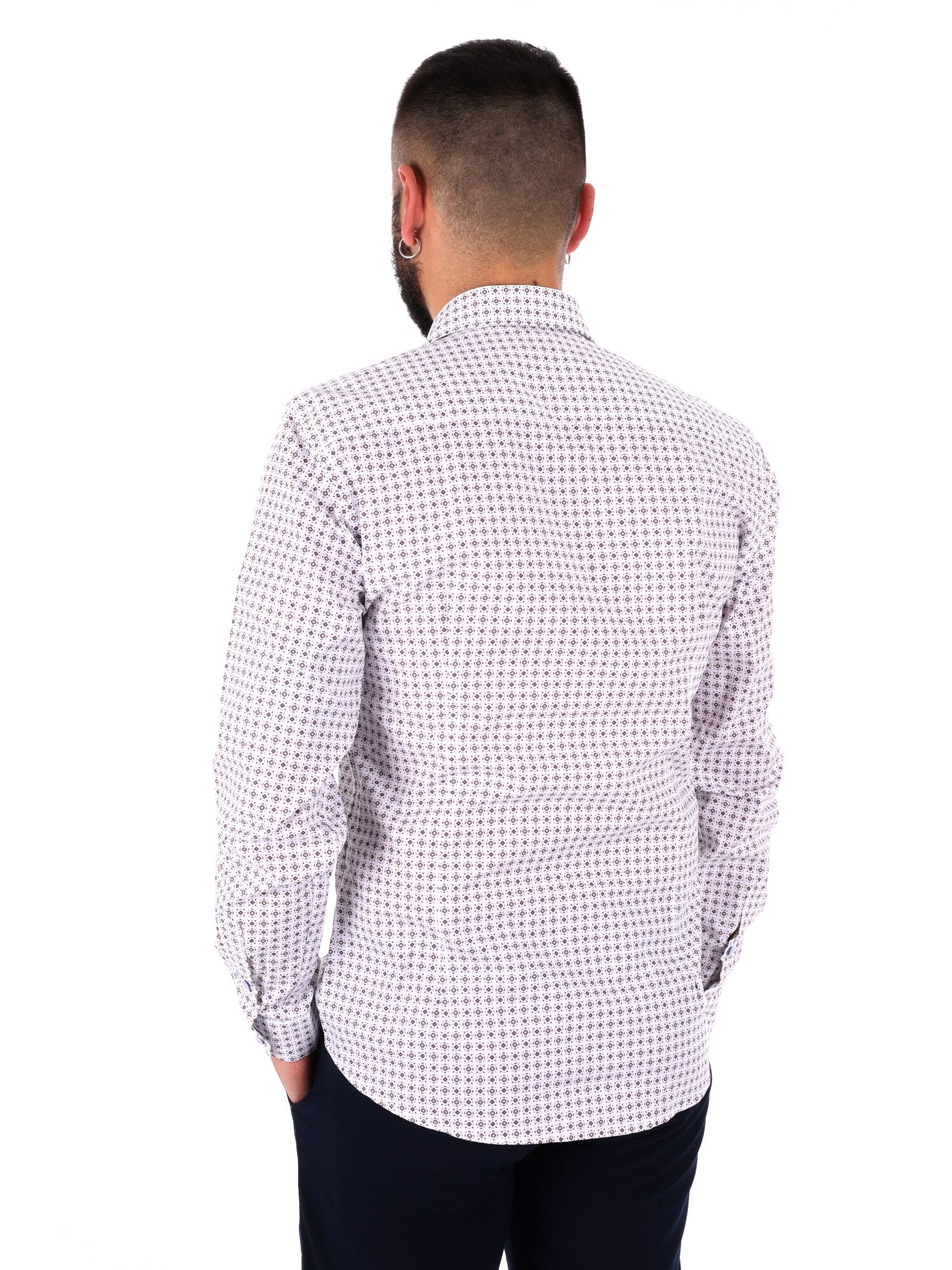 Camicia multicolore da uomo FB dallo stile casual e contemporaneo