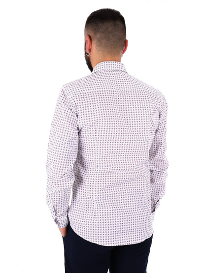 Camicia multicolore da uomo FB dallo stile casual e contemporaneo