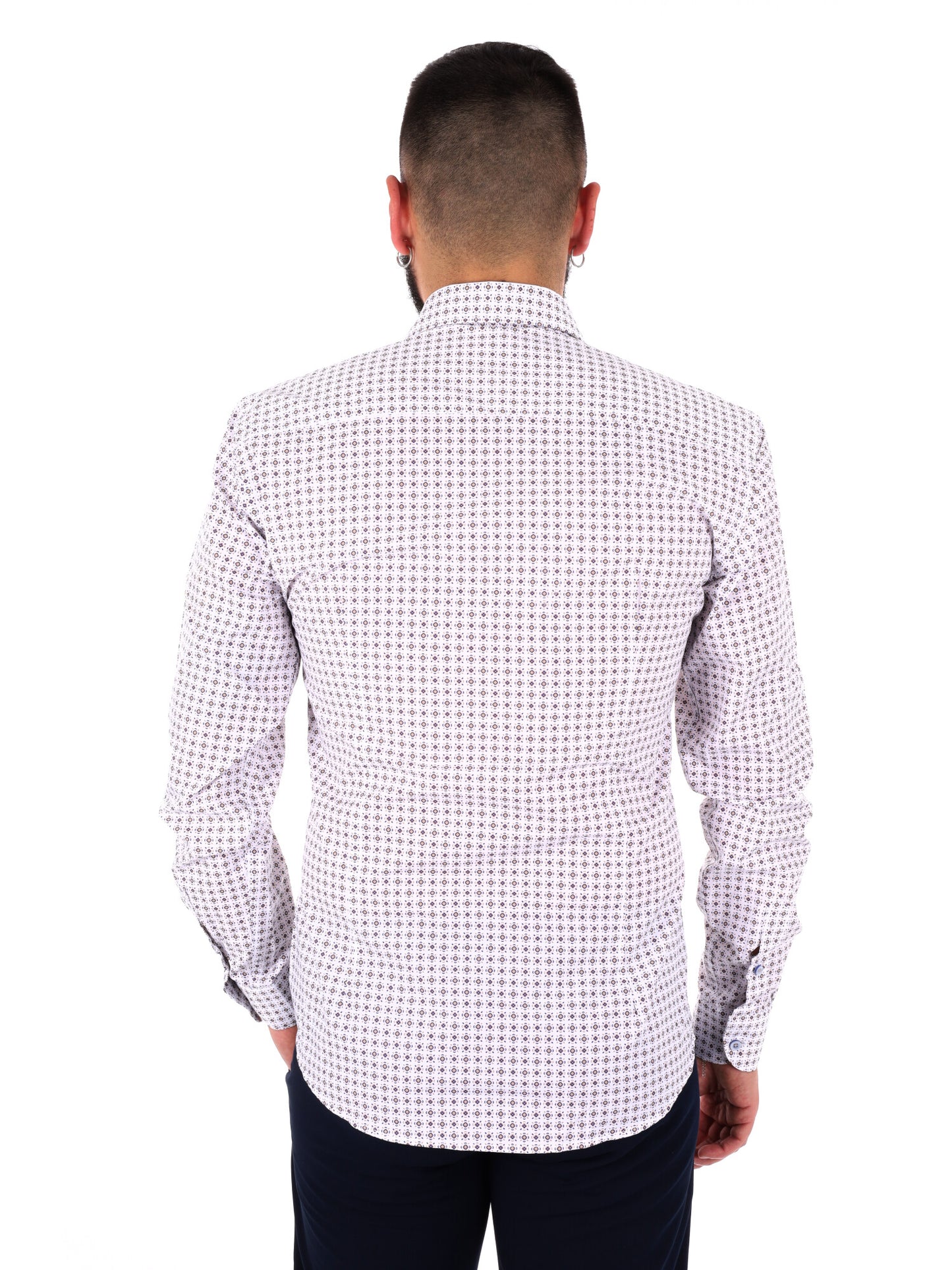 Camicia multicolore da uomo FB dallo stile casual e contemporaneo
