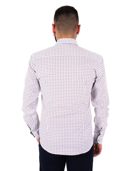 Camicia multicolore da uomo FB dallo stile casual e contemporaneo