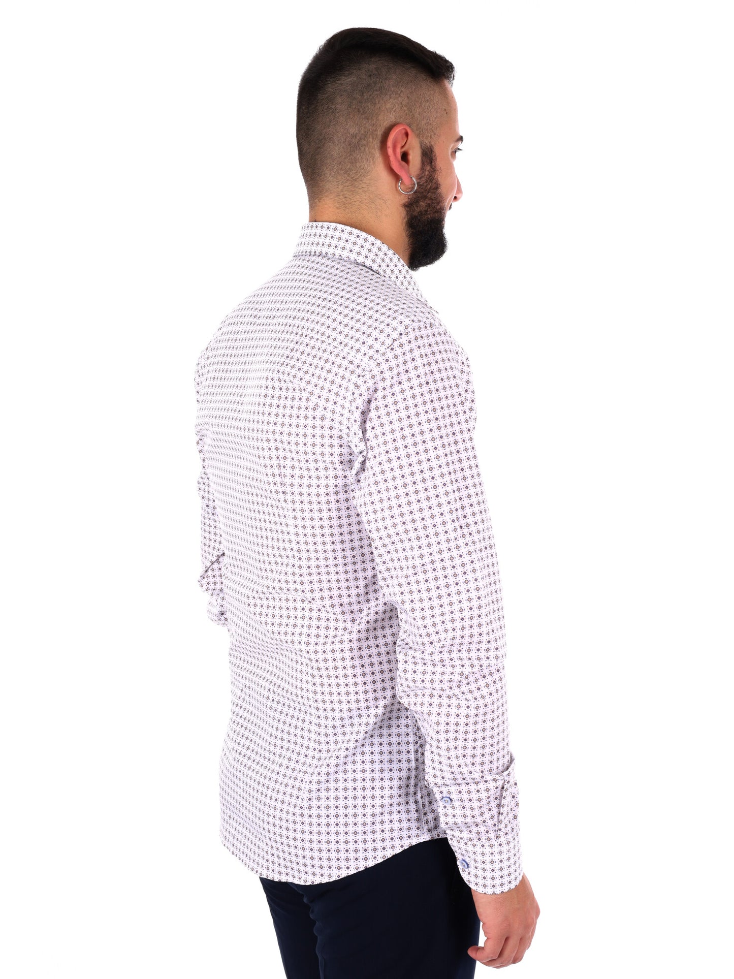 Camicia multicolore da uomo FB dallo stile casual e contemporaneo