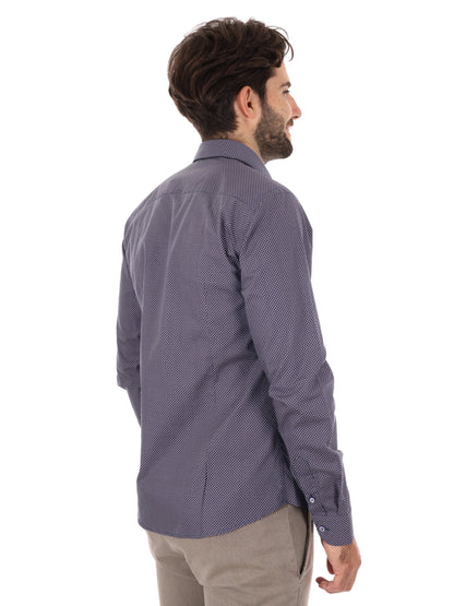 CAMICIA PENTAX FB DA UOMO BLU MARRONE