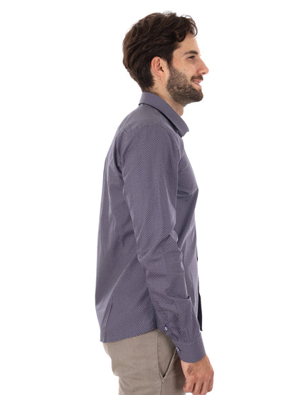 CAMICIA PENTAX FB DA UOMO BLU MARRONE