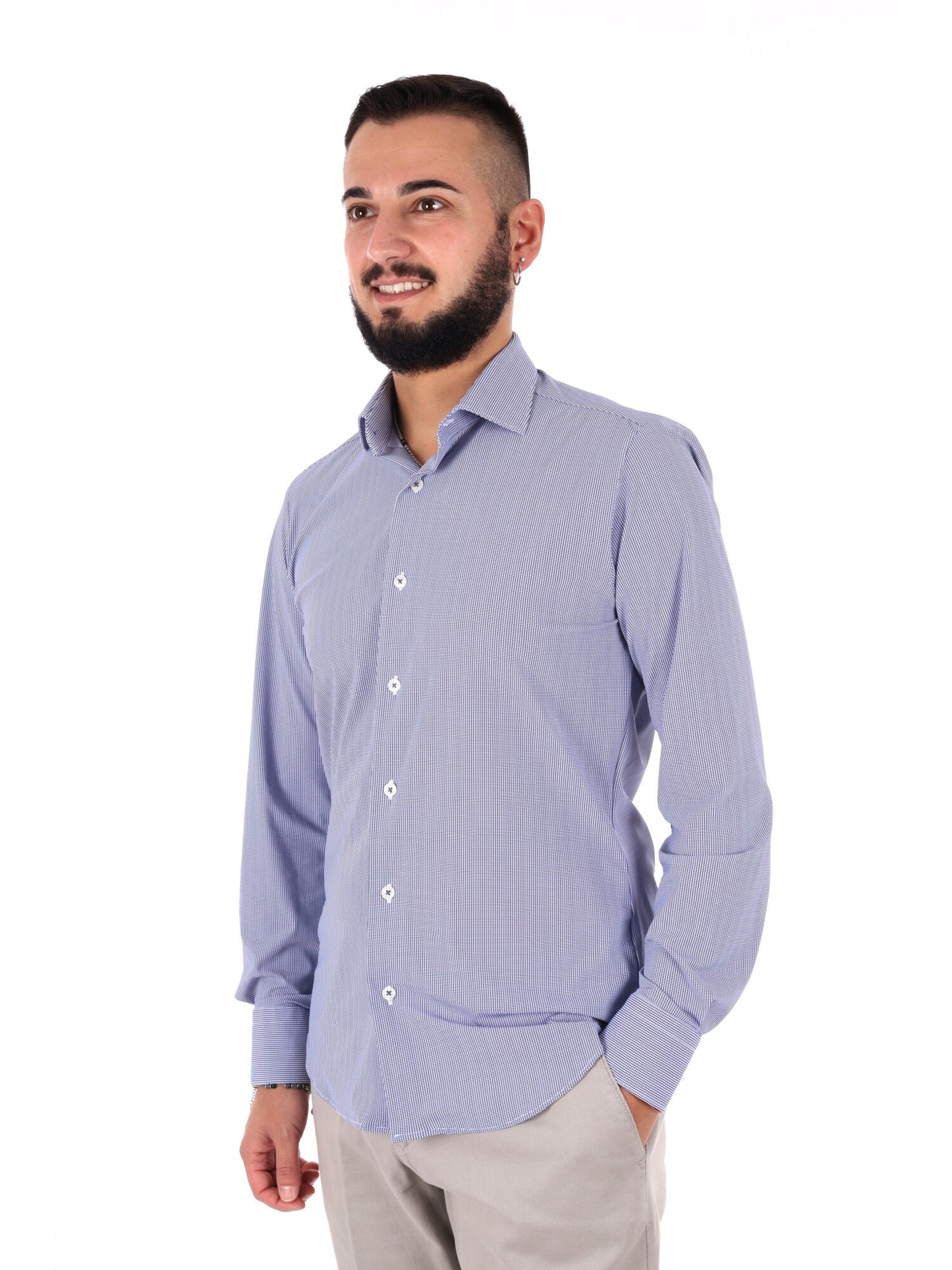 Camicia tecnica FB Perform Print 62 con stampa multicolore da uomo