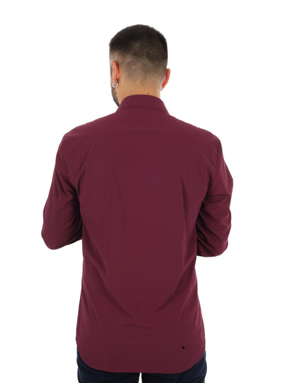 Fb Performance Bordo, camicia da uomo bordeaux