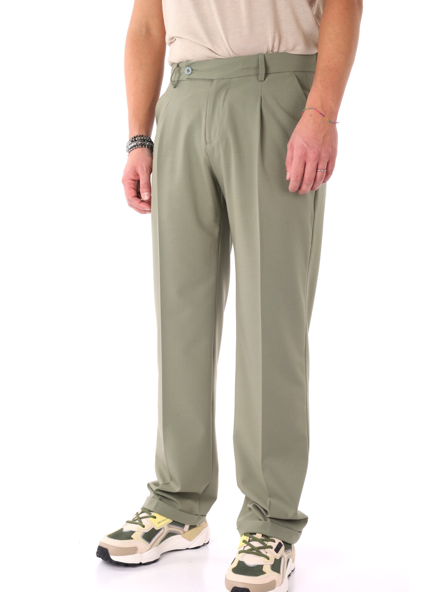 Pantaloni casual uomo Pietro Catena Salvi con vestibilità loose fit