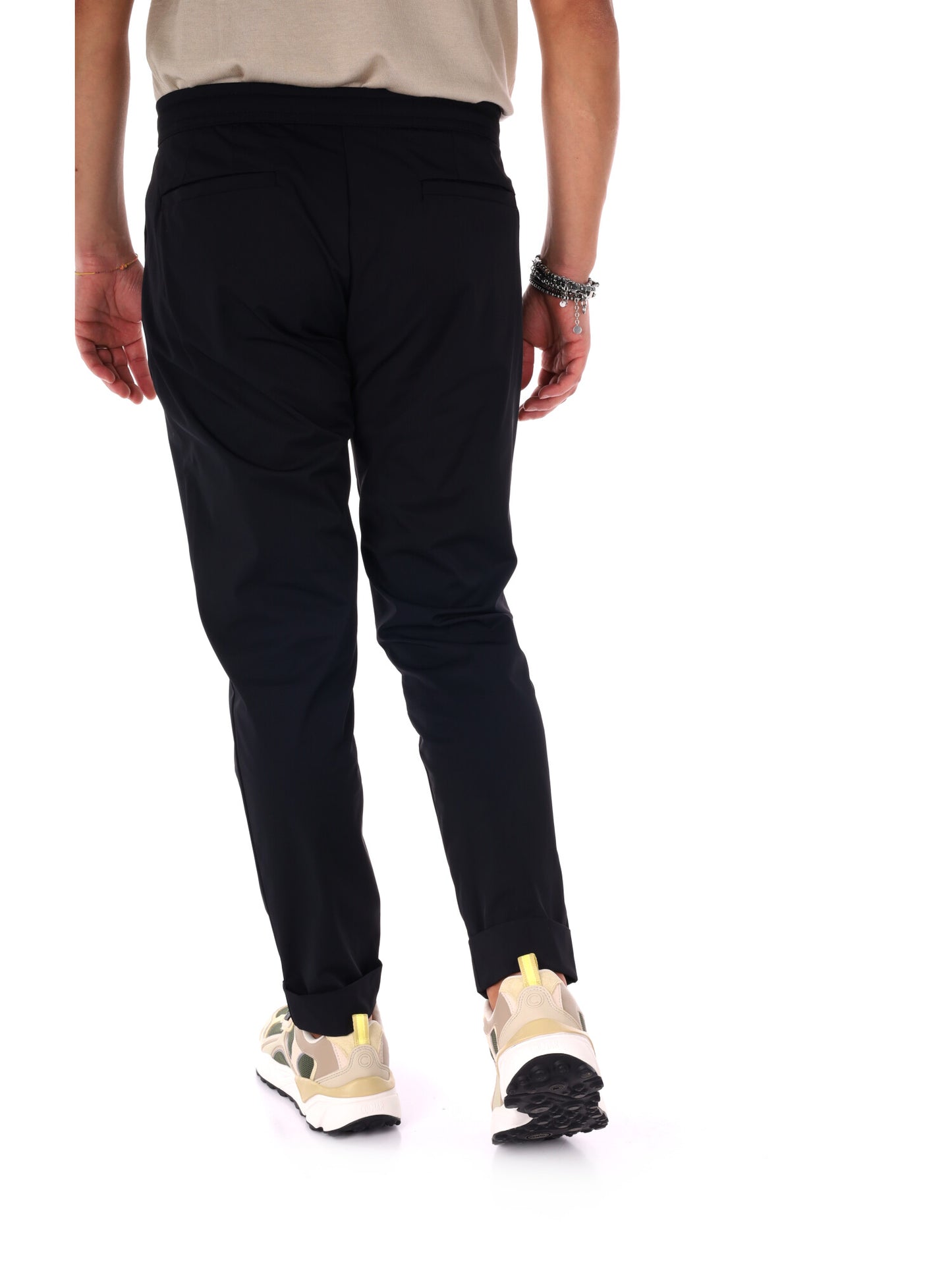 Pantaloni tecnici Pirelli in lycra neri da uomo, sportivi e casual