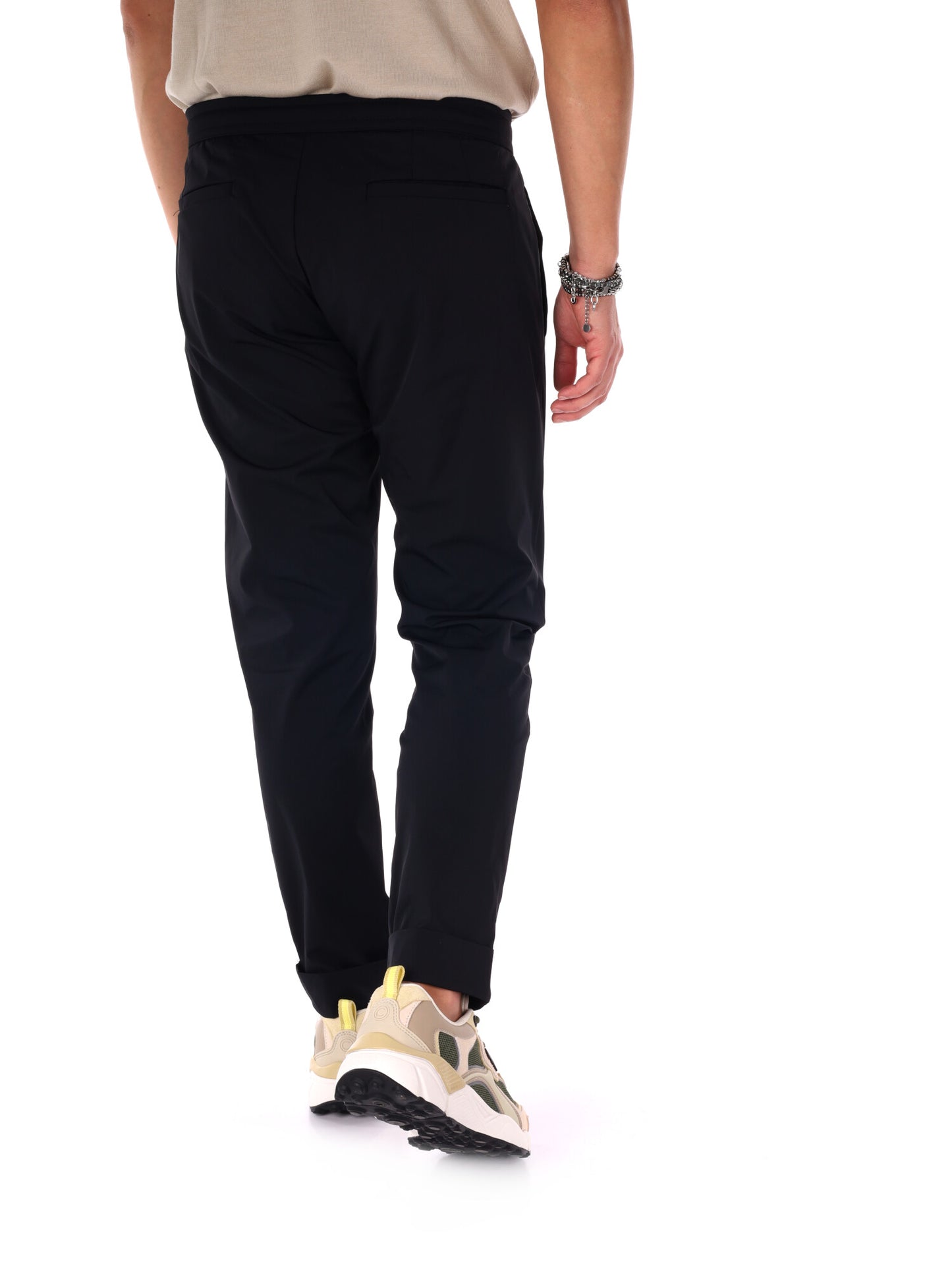Pantaloni tecnici Pirelli in lycra neri da uomo, sportivi e casual