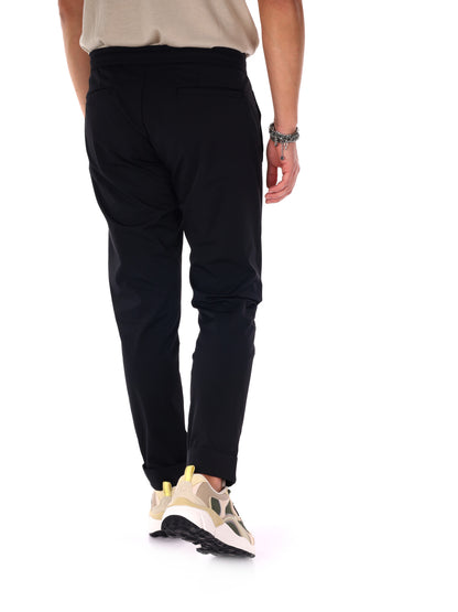 Pantaloni tecnici Pirelli in lycra neri da uomo, sportivi e casual