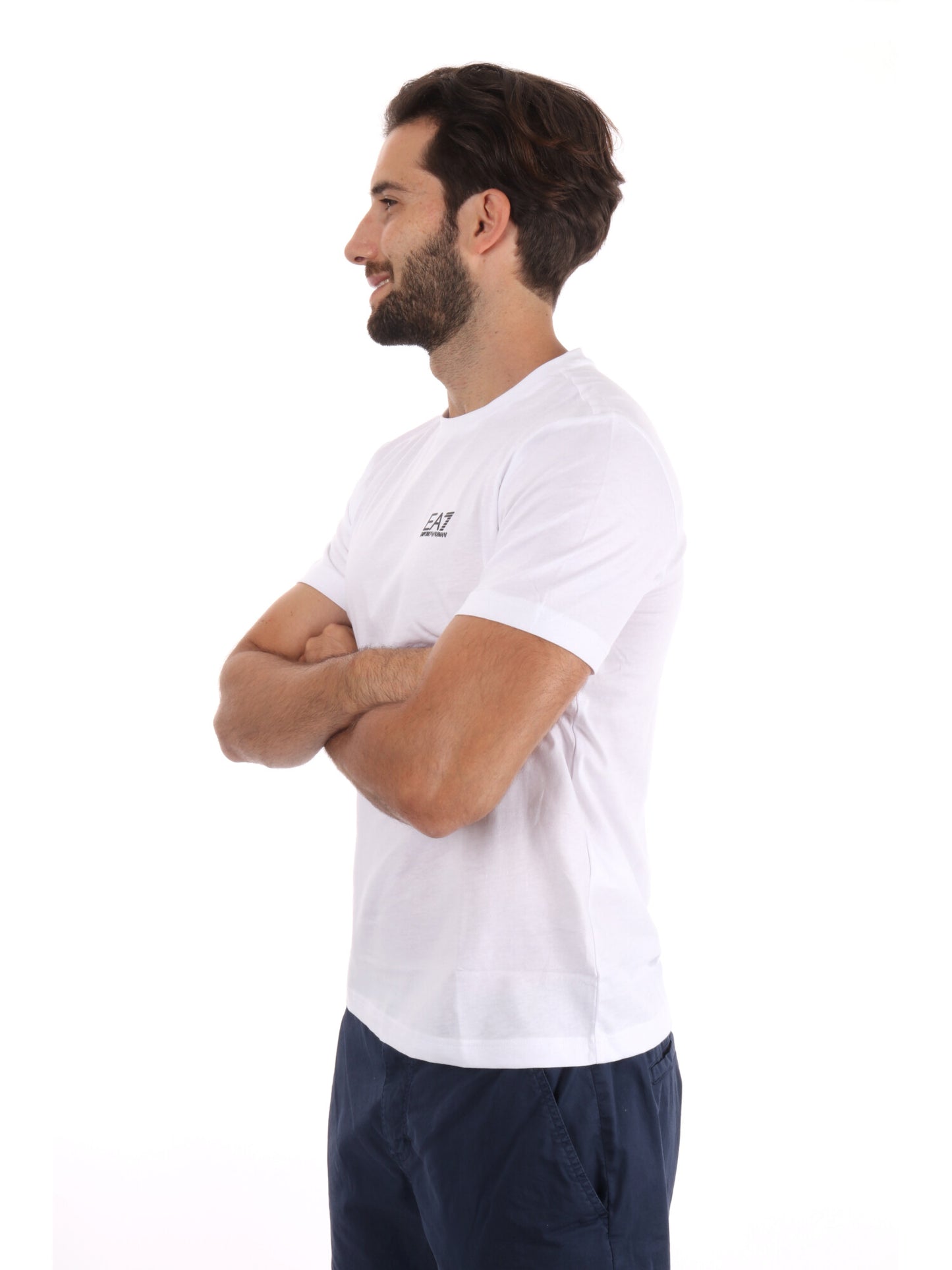 T-SHIRT CORE IDENTITY EA7 EMPORIO ARMANI UOMO BIANCO