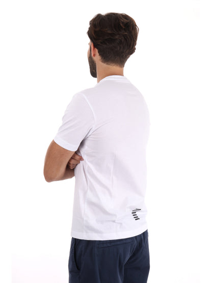 T-SHIRT CORE IDENTITY EA7 EMPORIO ARMANI UOMO BIANCO