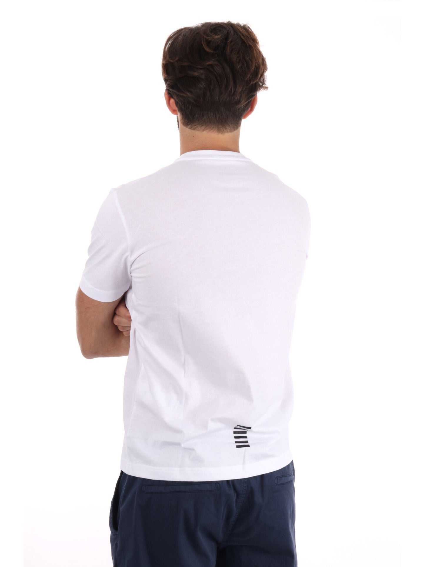 T-SHIRT CORE IDENTITY EA7 EMPORIO ARMANI UOMO BIANCO