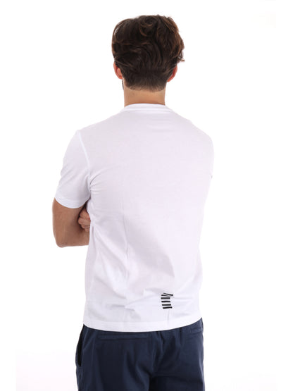 T-SHIRT CORE IDENTITY EA7 EMPORIO ARMANI UOMO BIANCO