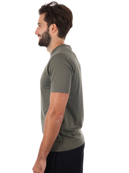 T-SHIRT CORE IDENTITY EA7 EMPORIO ARMANI UOMO VERDE MILITARE