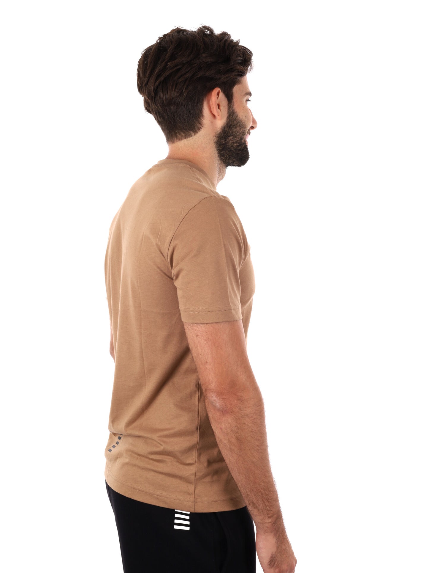 T-SHIRT CORE IDENTITY EA7 EMPORIO ARMANI UOMO NOCCIOLA
