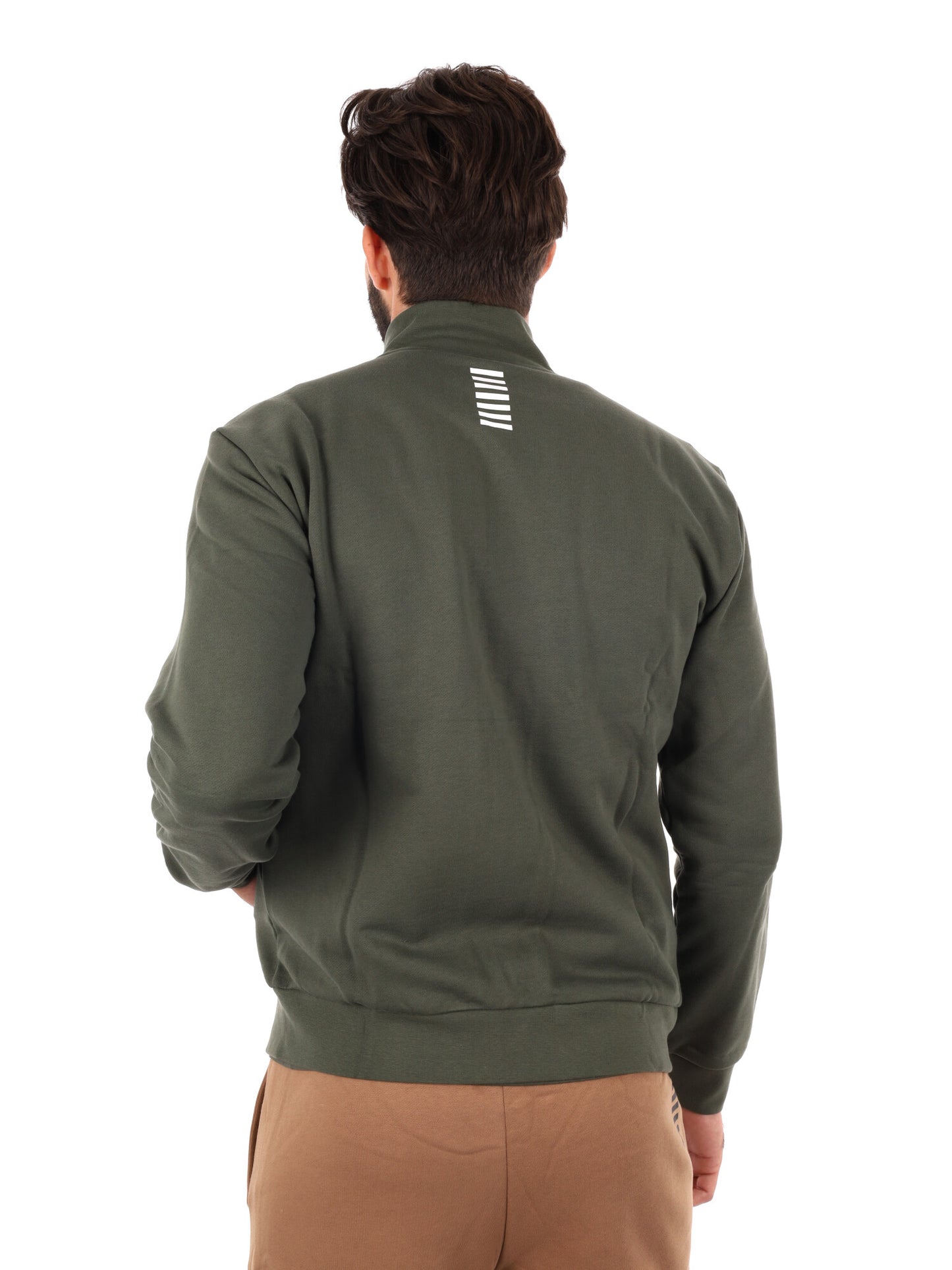 FELPA TRAIN CORE EA7 EMPORIO ARMANI 7 DA UOMO VERDE MILITARE