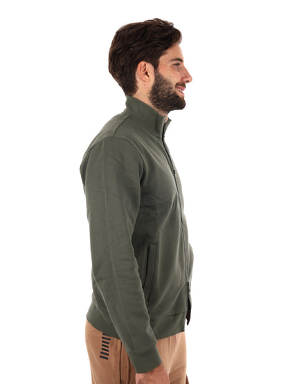 FELPA TRAIN CORE EA7 EMPORIO ARMANI 7 DA UOMO VERDE MILITARE