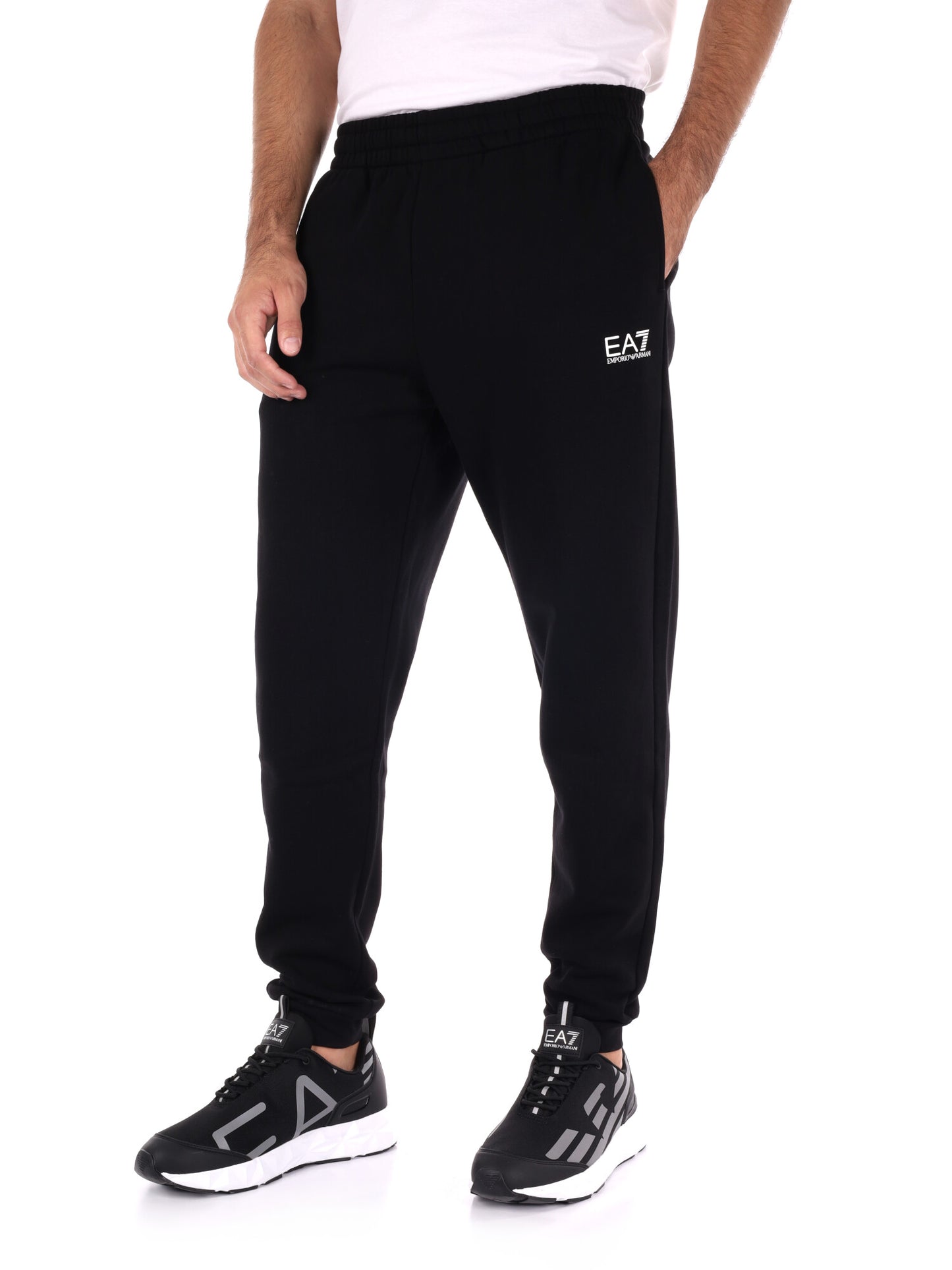 PANTALONE TUTA TRAIN CORE EA7 EMPORIO ARMANI DA UOMO NERO