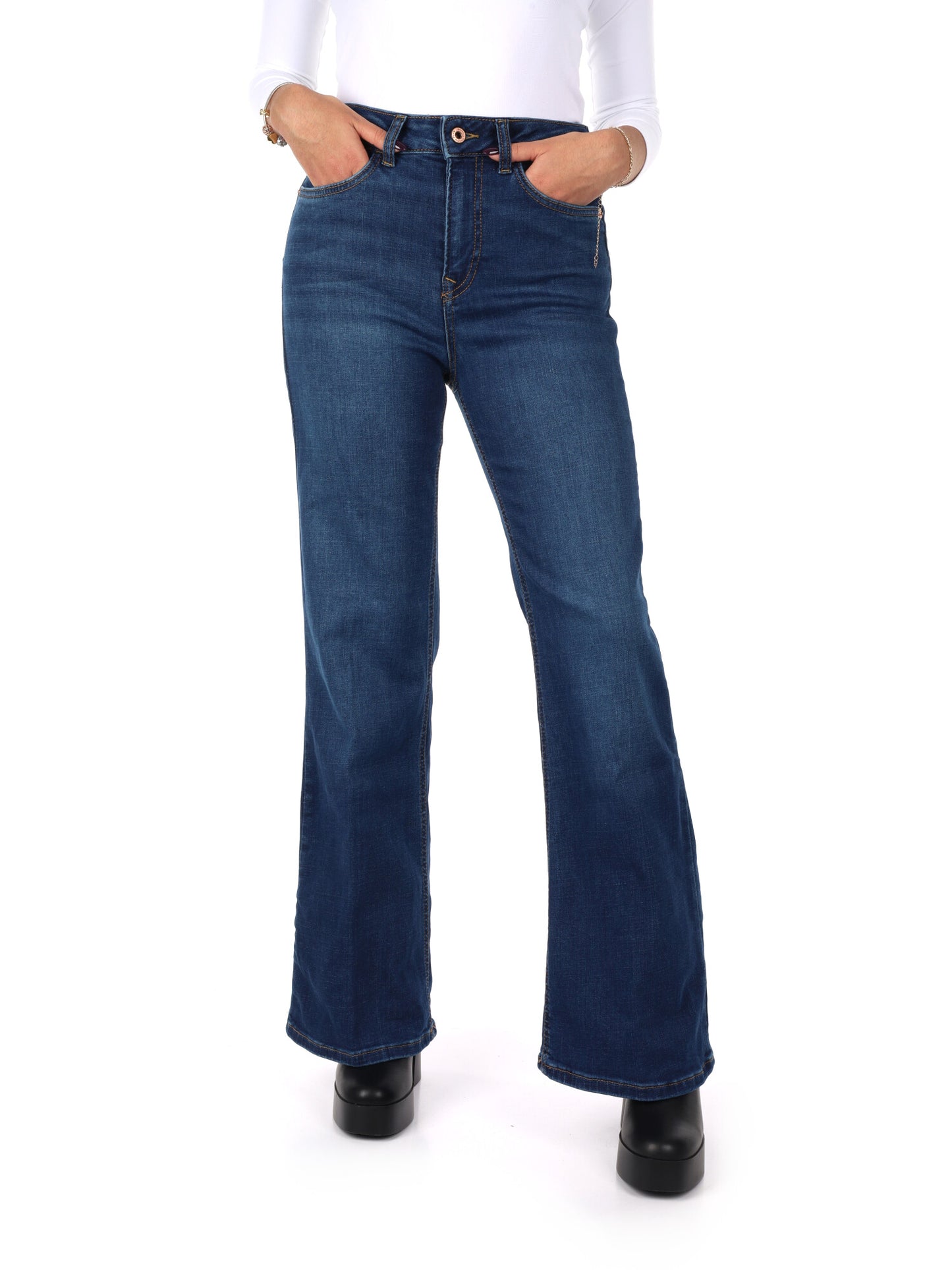 DENIM FLARE HW PEPE JEANS DA DONNA BLU JEANS