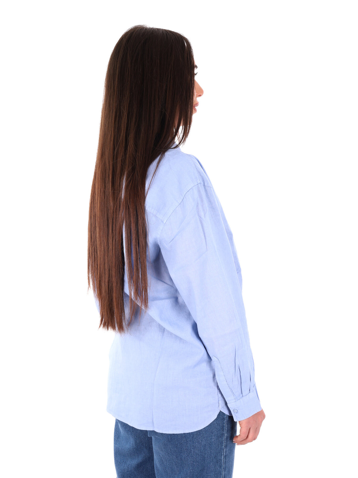 Pepe jeans bernadett camicia da donna celeste