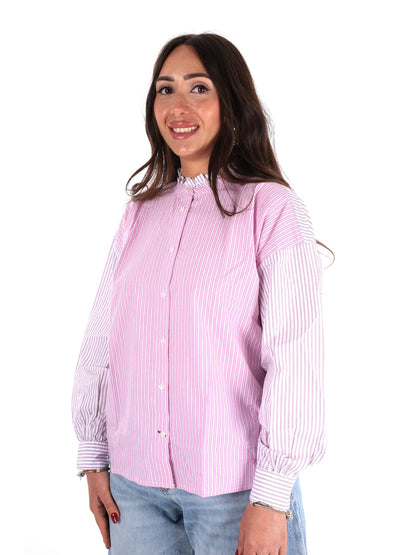 Pepe Jeans Begury, camicia unisex rosa primavera-estate