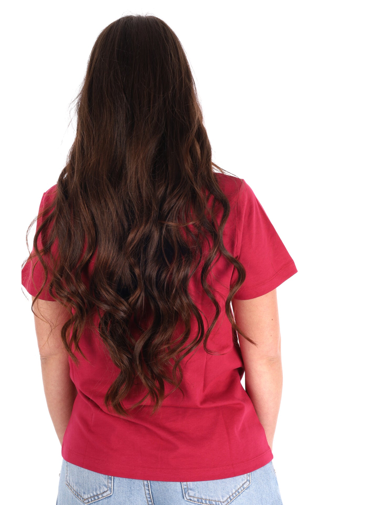 Pepe Jeans Mae V, t-shirt donna rossa a maniche corte