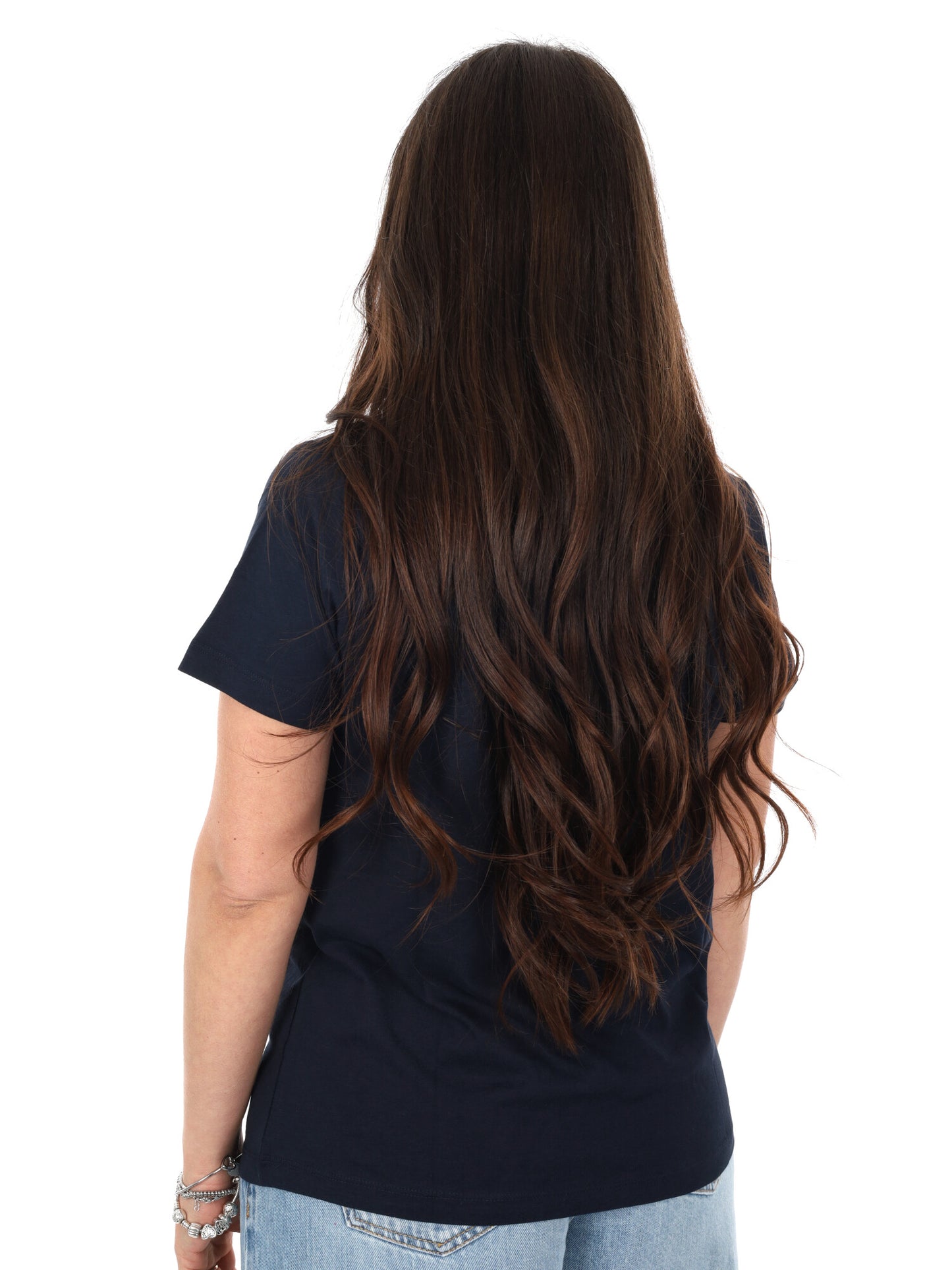Pepe Jeans Mae V, t-shirt donna a maniche corte blu