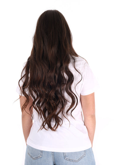 Pepe Jeans Mae V, t-shirt donna bianca con scollo a V