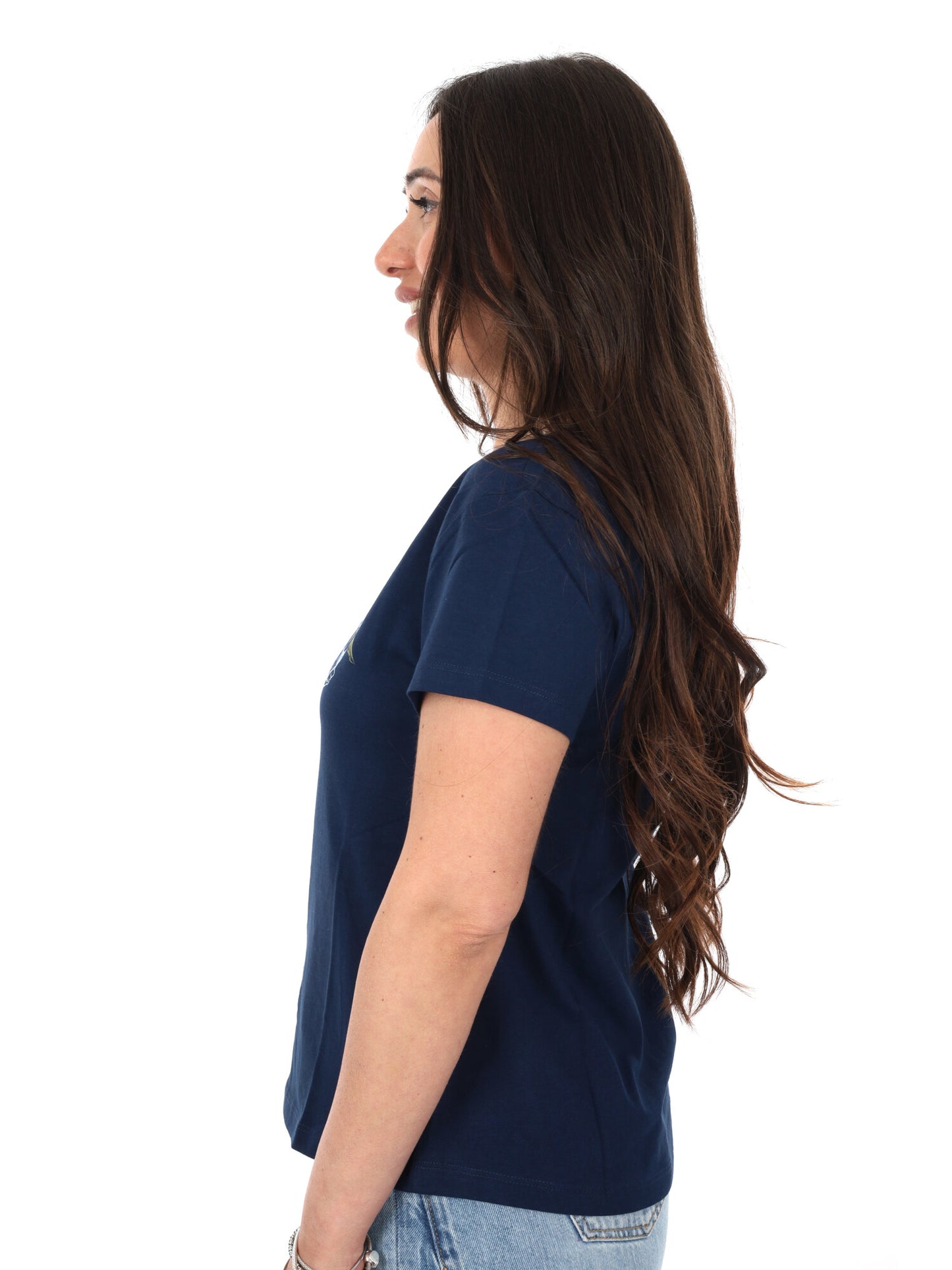 T-shirt Mahina Pepe Jeans donna in cotone blu